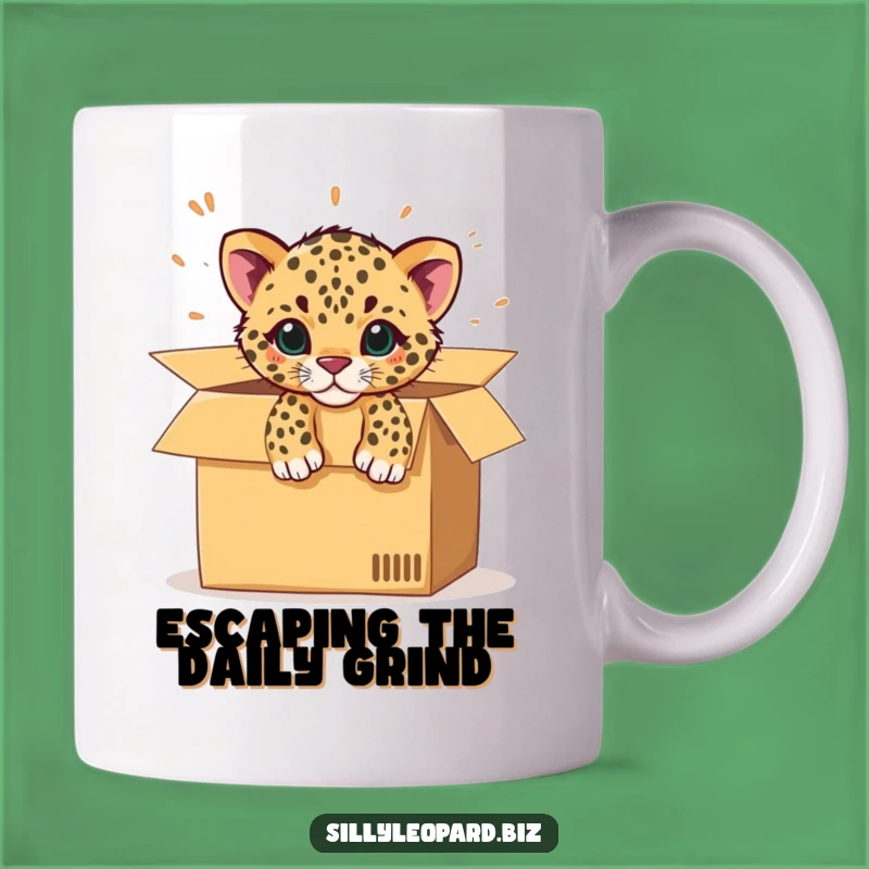 Funny Leopard Cub Mug: Office Box Surprise Gift for Humor Lovers