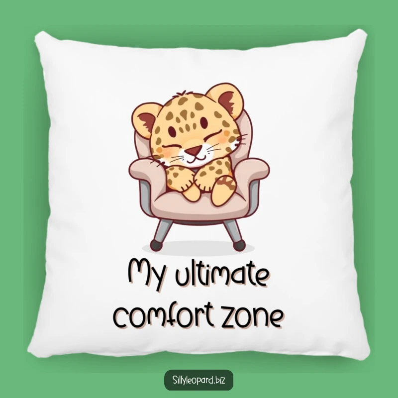 Comfy Funny Leopard Cub Pillow - Hilarious Office Nap Decor Gift!