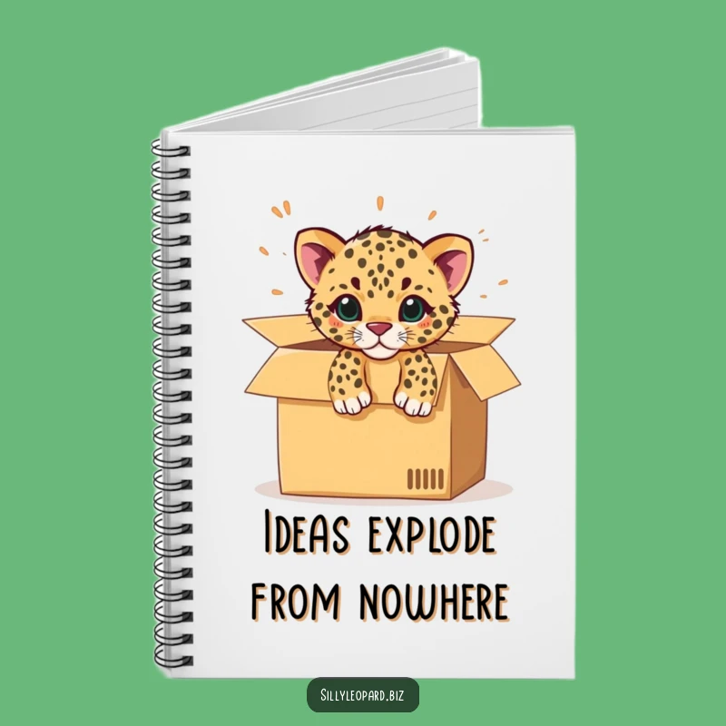 Funny Leopard Cub Notebook: Playful Box Surprise for Notes